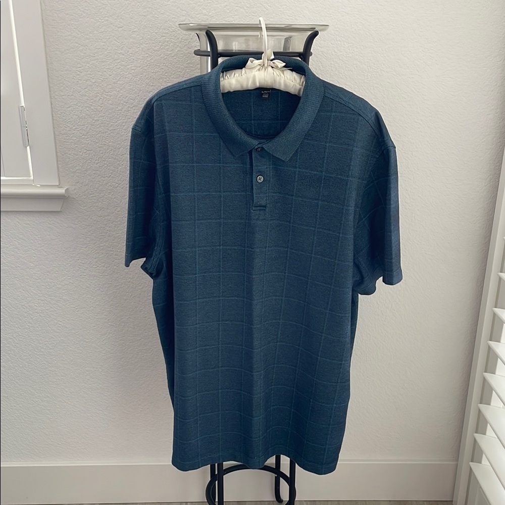 Van Heusen plaid Dark Blue Polo Shirt
